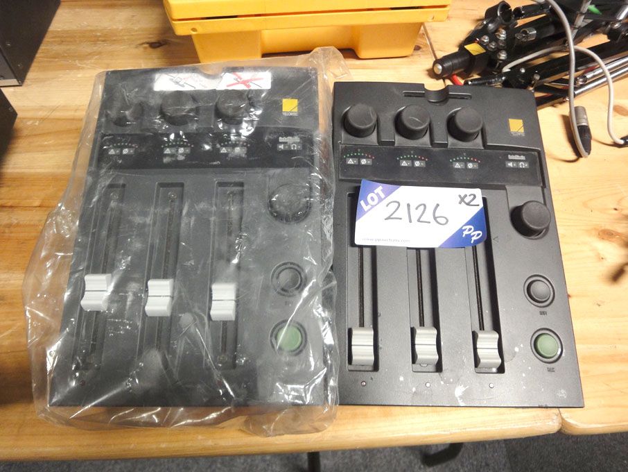 2x YellowTec 3 channel faders