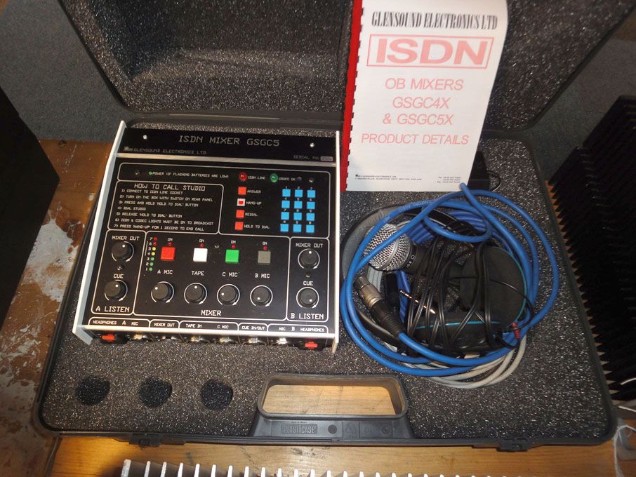 Glensound GSGC5 ISDN mixer, MPEG/G722 codec in cas...