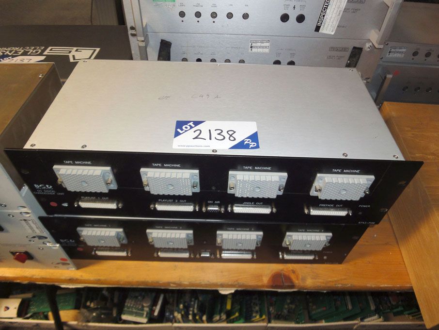 2x BCD Audio Co digital changeover units