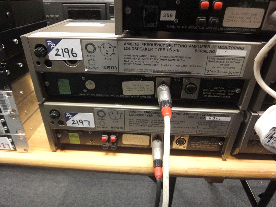 Acoustical AM8/16 frequency splitting amplifier fo...
