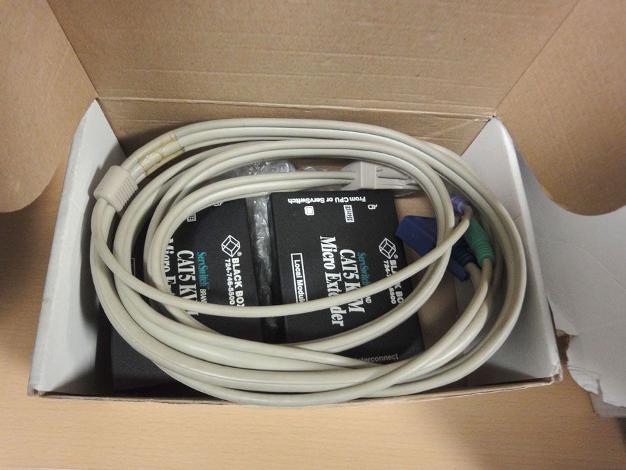 2x Blackbox CATSKVM micro extenders, Aten 2 port D...