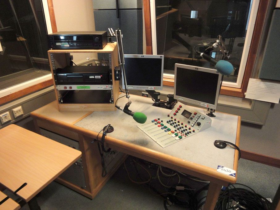 Audionics stereo mixing desk 6’ x 3’ complete with...