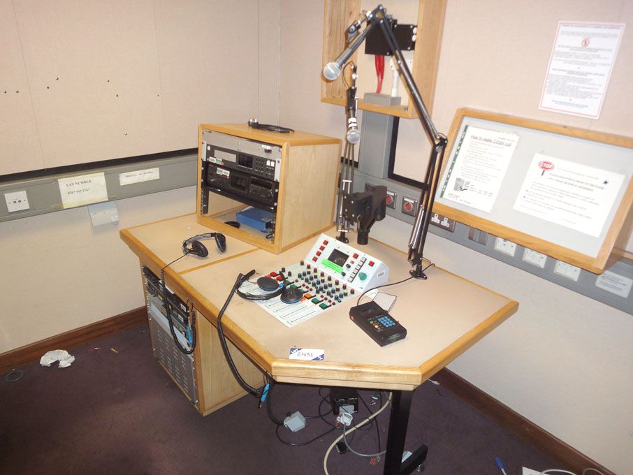 Audionics stereo mixing desk 6’ x 3’ complete with...