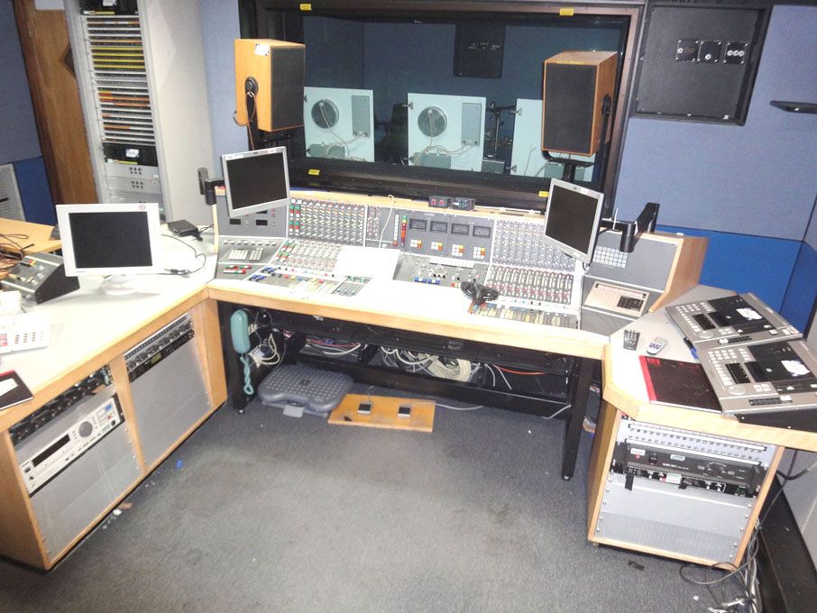 Calrec stereo mixing desk, 12x6ft 'L' shape comple...