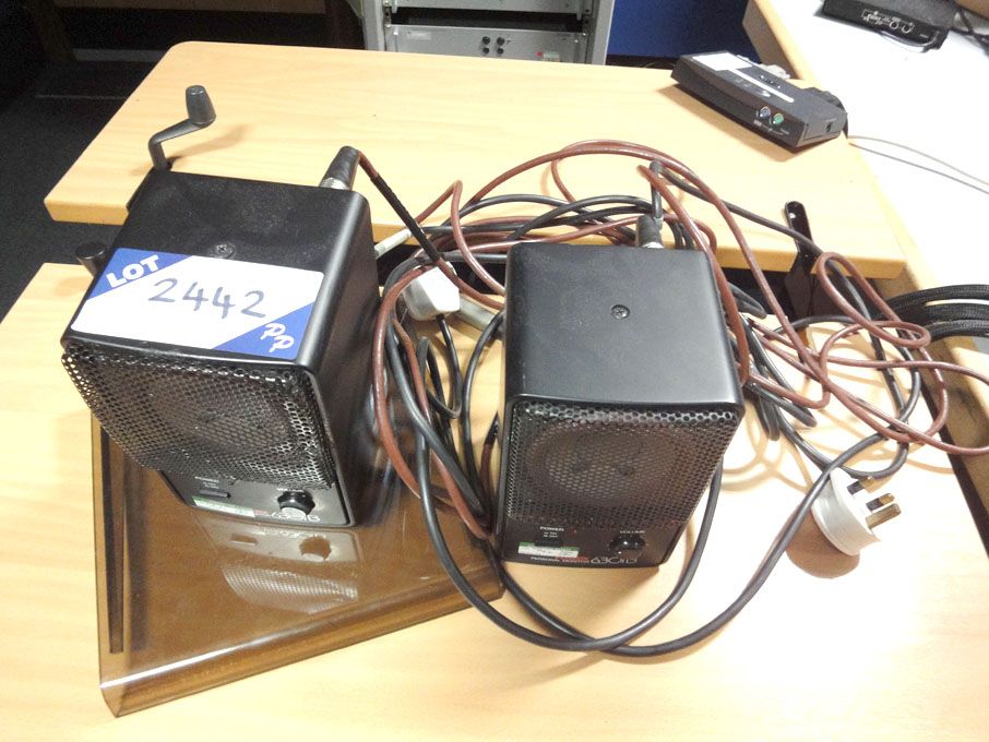 2x Fostex 6301B personal monitor speakers