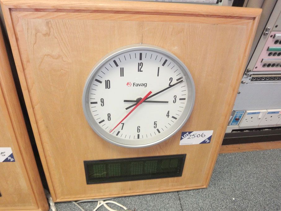 Favag analogue pulse clock & Wharton digital pulse...