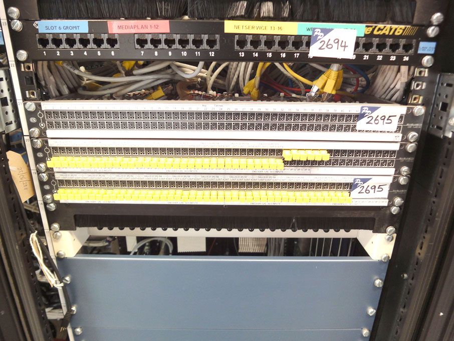 Giga TrueCat 6 patch panel & 3x Ghelmetti patch pa...