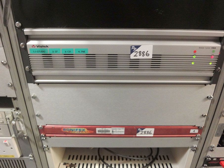 Vistek 1604 Chassis with plug in cards inc: 6x V16...