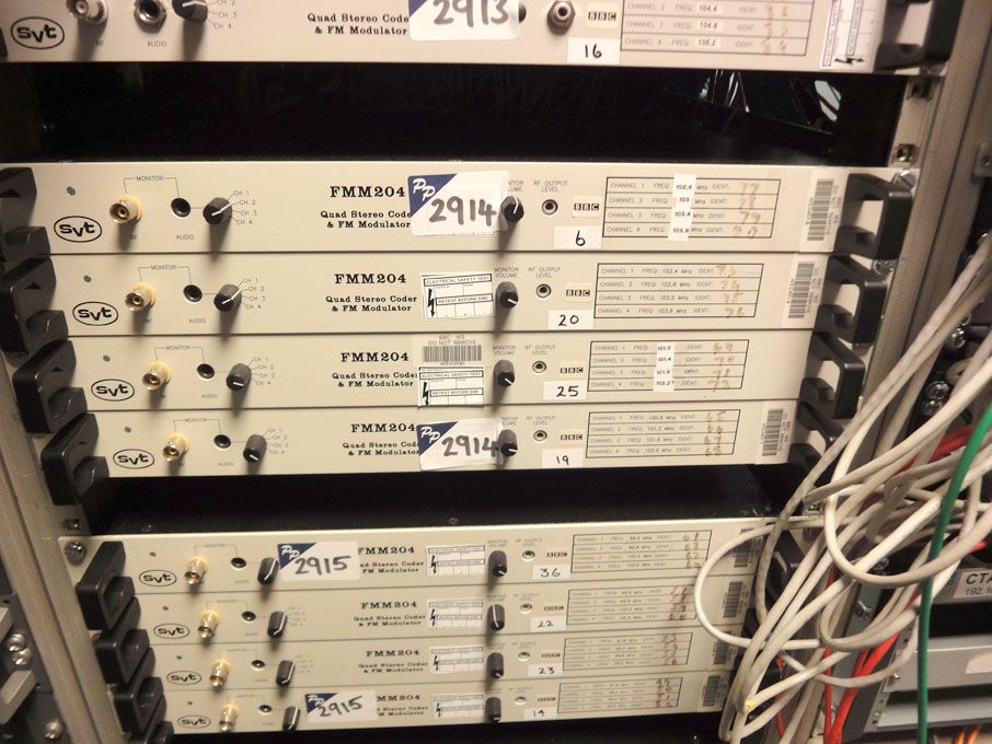 4x SVT FMM204 Quad stereo coder & FM modulator