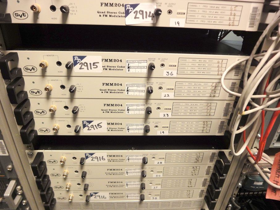 4x SVT FMM204 Quad stereo coder & FM modulator
