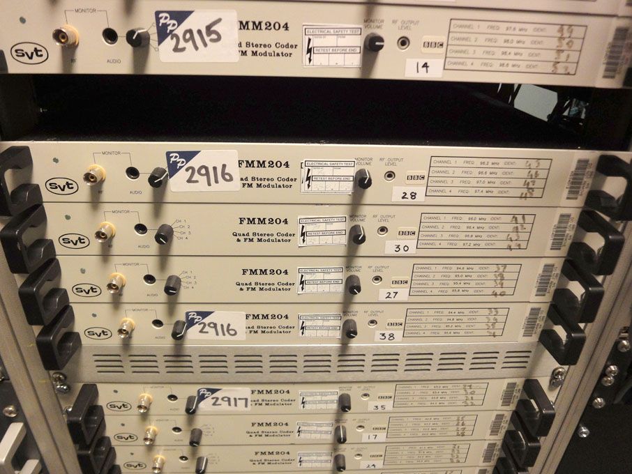 4x SVT FMM204 Quad stereo coder & FM modulator