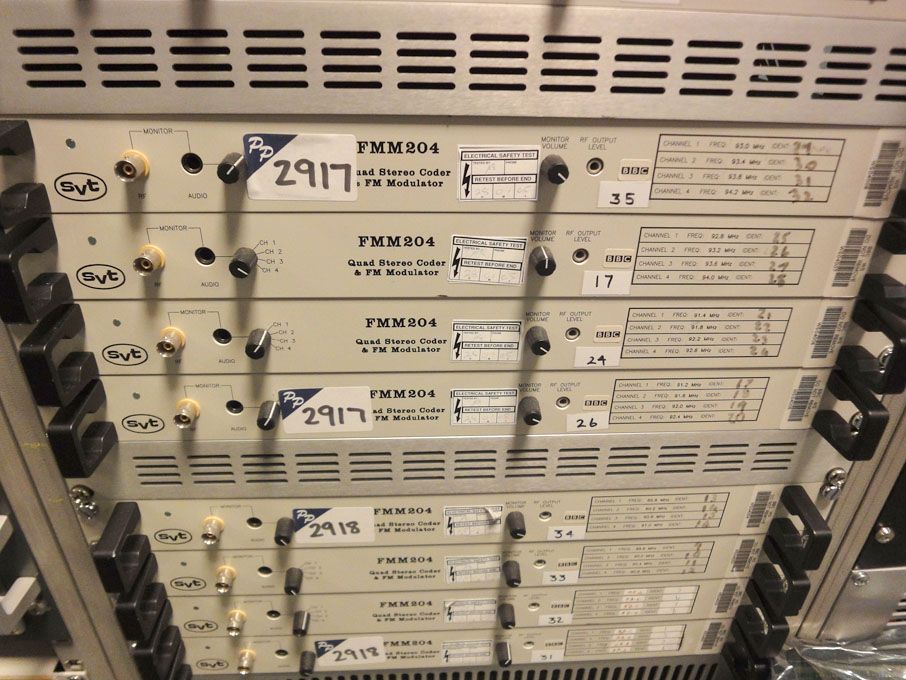 4x SVT FMM204 Quad stereo coder & FM modulator