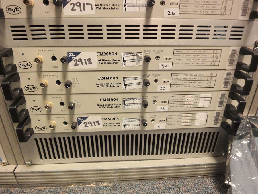 4x SVT FMM204 Quad stereo coder & FM modulator