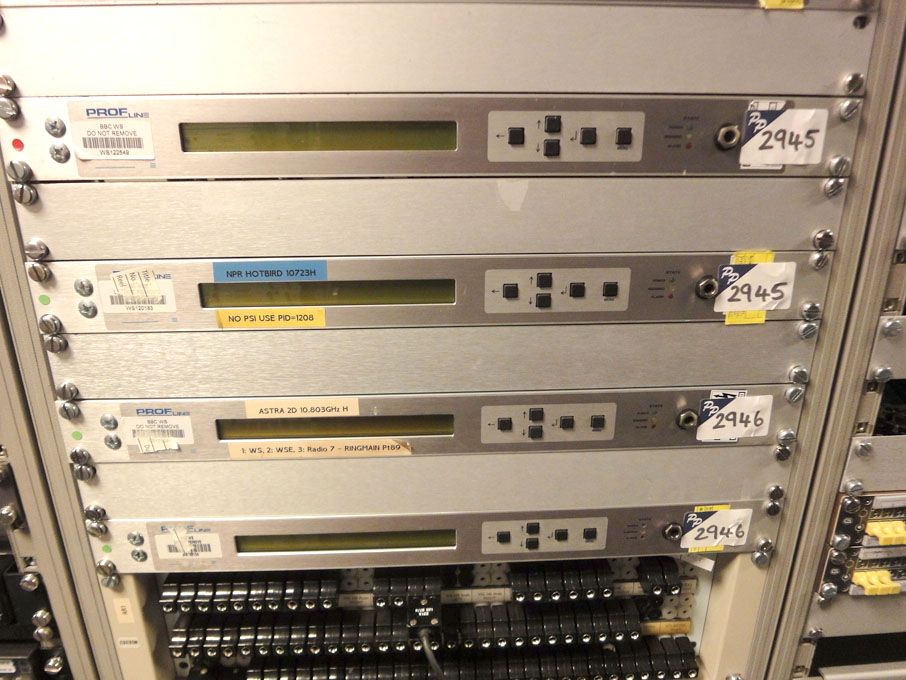 2x Prof Line rack mounted satellite receiver