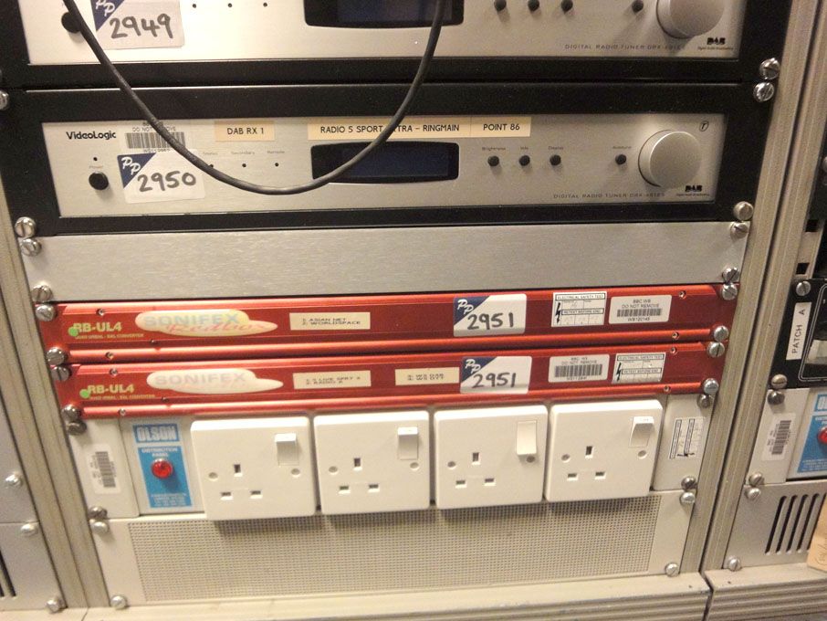 2x Sonifex Redbox RB-UL4 Quad unbal-bal converter