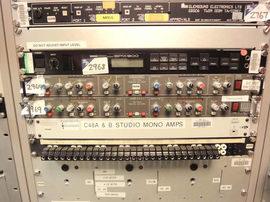 2x Calrec RQD6400 twin stereo compressor & Limiter