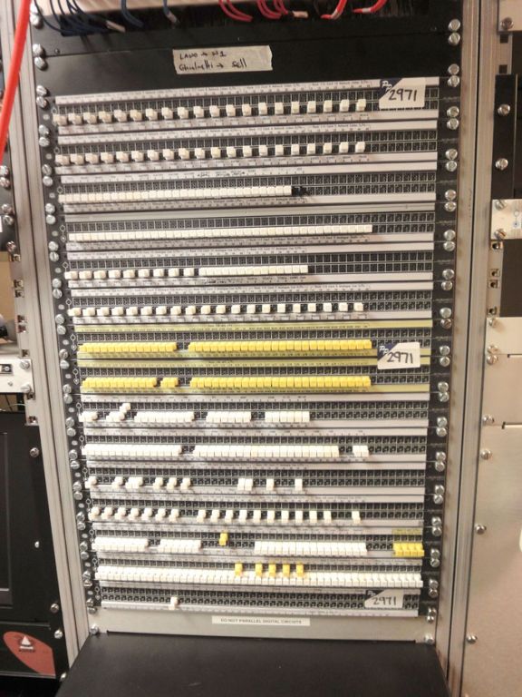 15x Ghielmetti C5F 1x48 AV patch panels