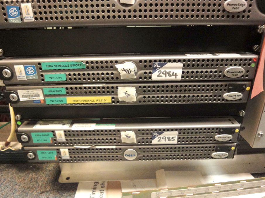 2x Dell PowerEdge 750 Intel Pentium 4 rack type se...