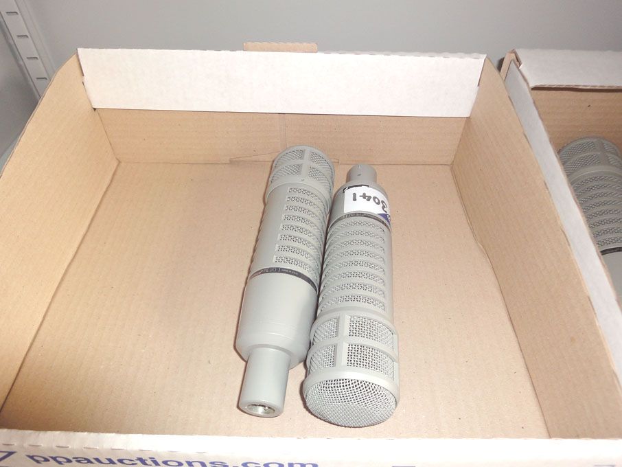 2x ElectroVoice RE20 microphones