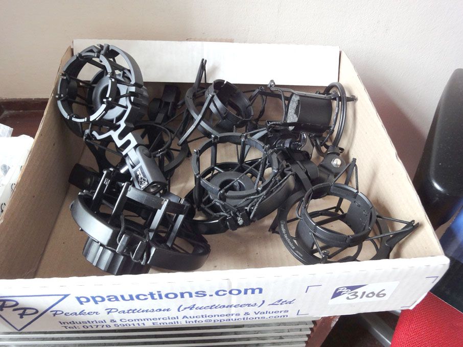 6x AKG, Audio Technica microphone holders