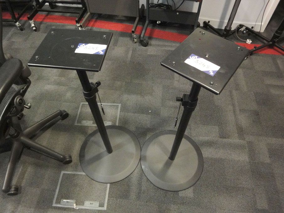 2x adjustable height speaker stands