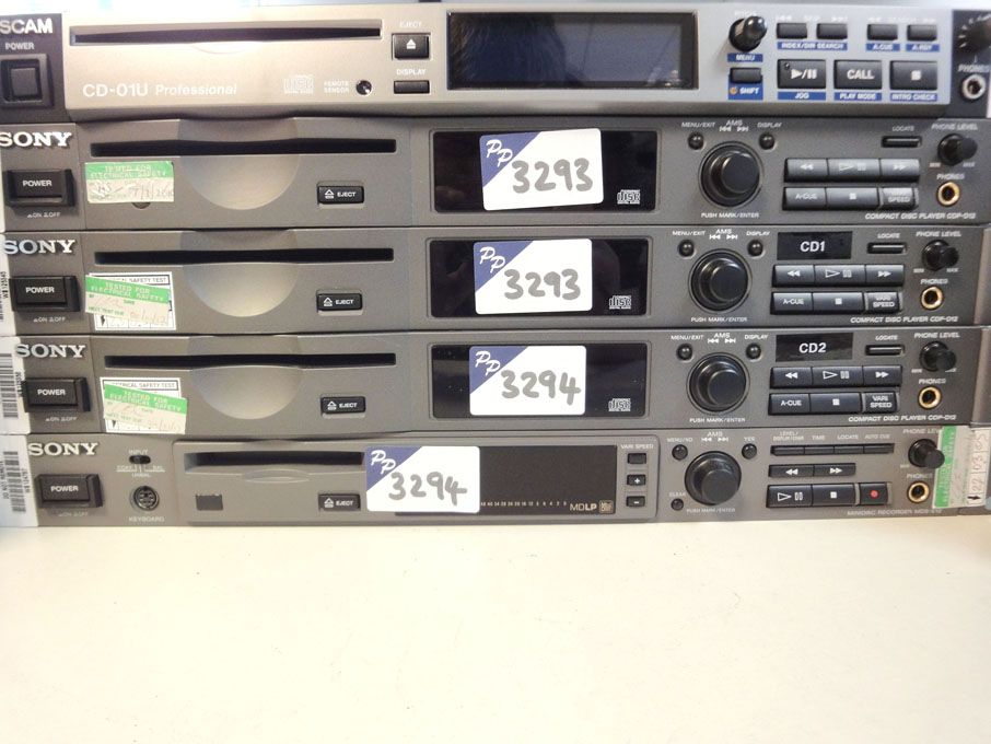 Sony CDP-D12 CD player, Sony MDS-E12 mini disc rec...
