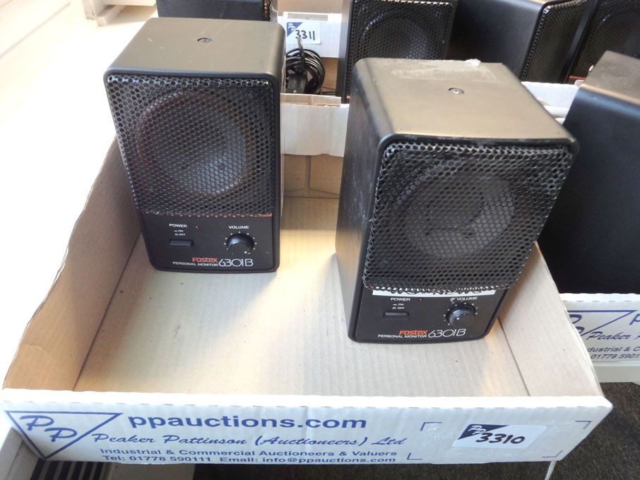 2x Fostex 6301B personal monitor speakers