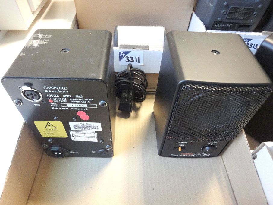 2x Fostex 6301B personal monitor speakers
