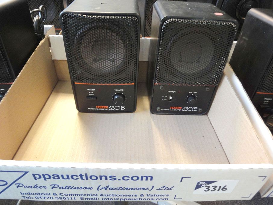 2x Fostex 6301B personal monitor speakers