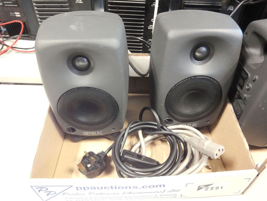 2x Genelec 8020A bi-amplified monitoring system sp...