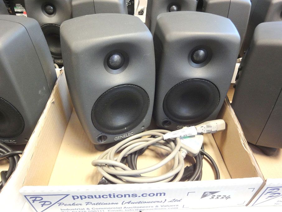 2x Genelec 8020A bi-amplified monitoring system sp...