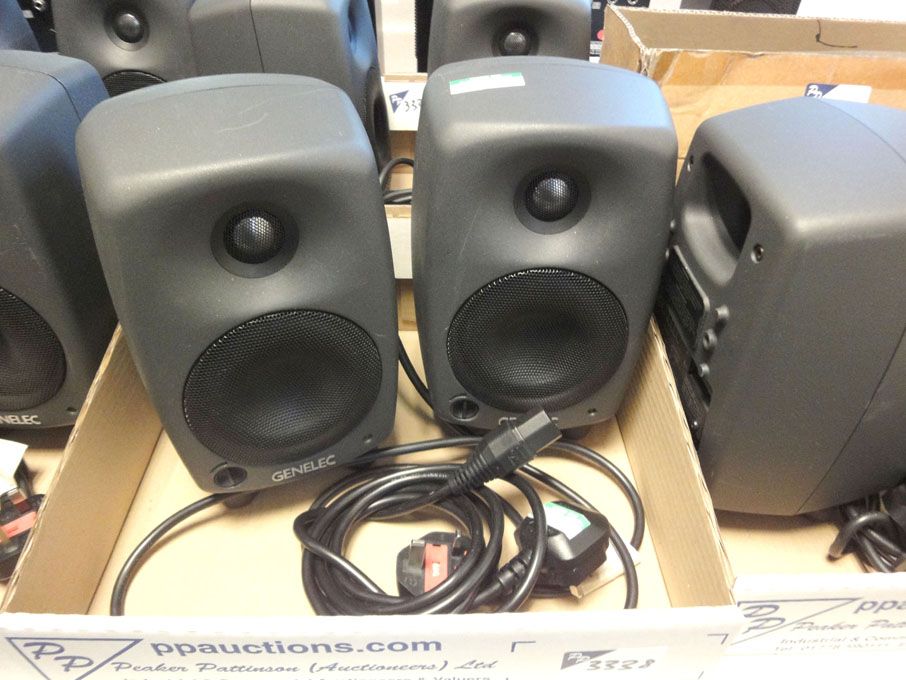 2x Genelec 8020A bi-amplified monitoring system sp...