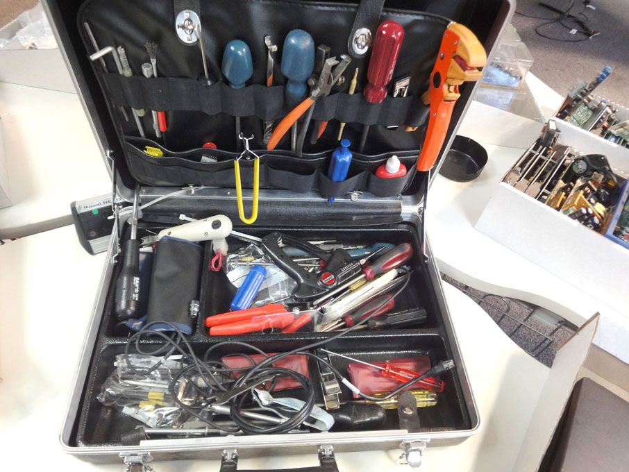 Toolbox with tools inc: Allen keys, screw drivers,...