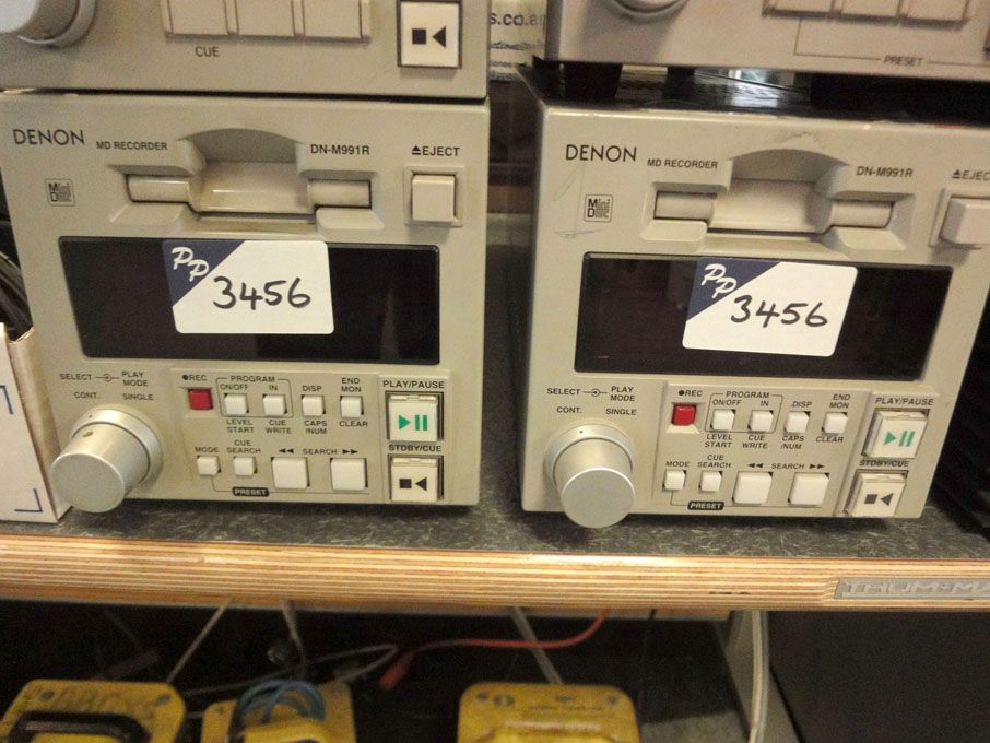 2x Denon DN-M991R MD recorders