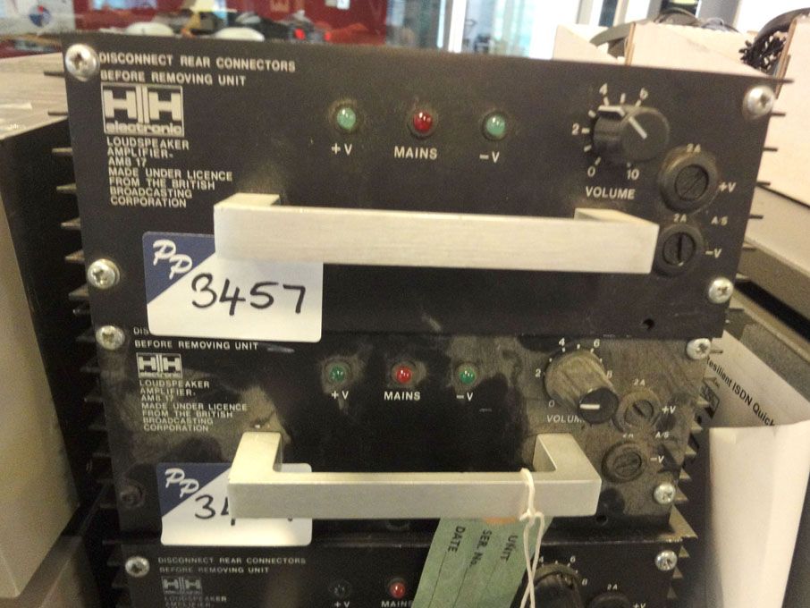 2x HH Electronics AM817 loud speaker amplifiers