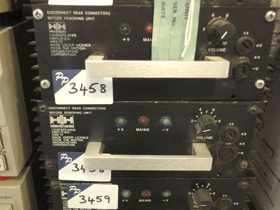 2x HH Electronics AM817 loud speaker amplifiers