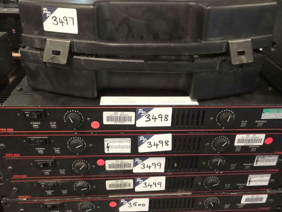 2x Citronic PPX150 2 channel power amplifiers