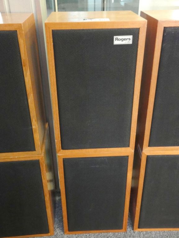 2x Rogers LS3/5A monitor loud speakers