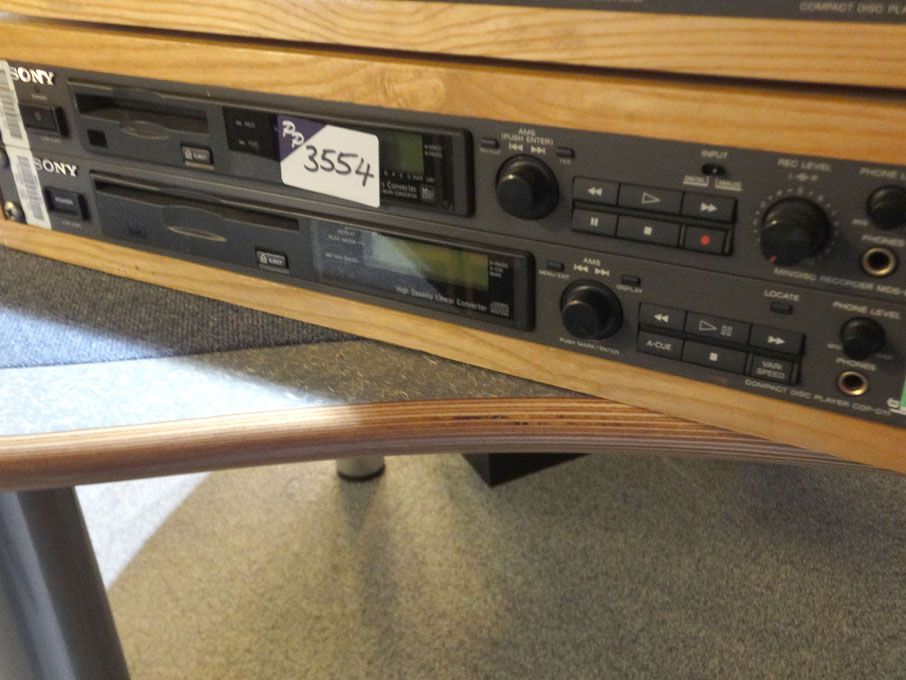 Sony MD5-E11 mini disc recorder, Sony CDP-D11 CD p...