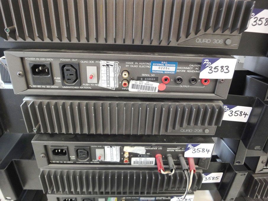 2x Quad 306 power amplifiers