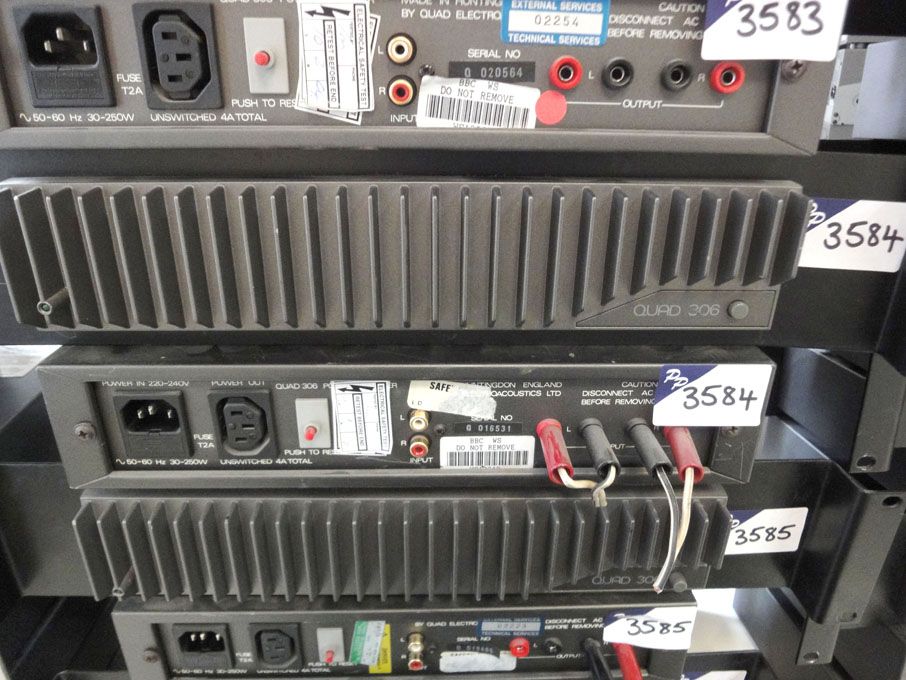 2x Quad 306 power amplifiers