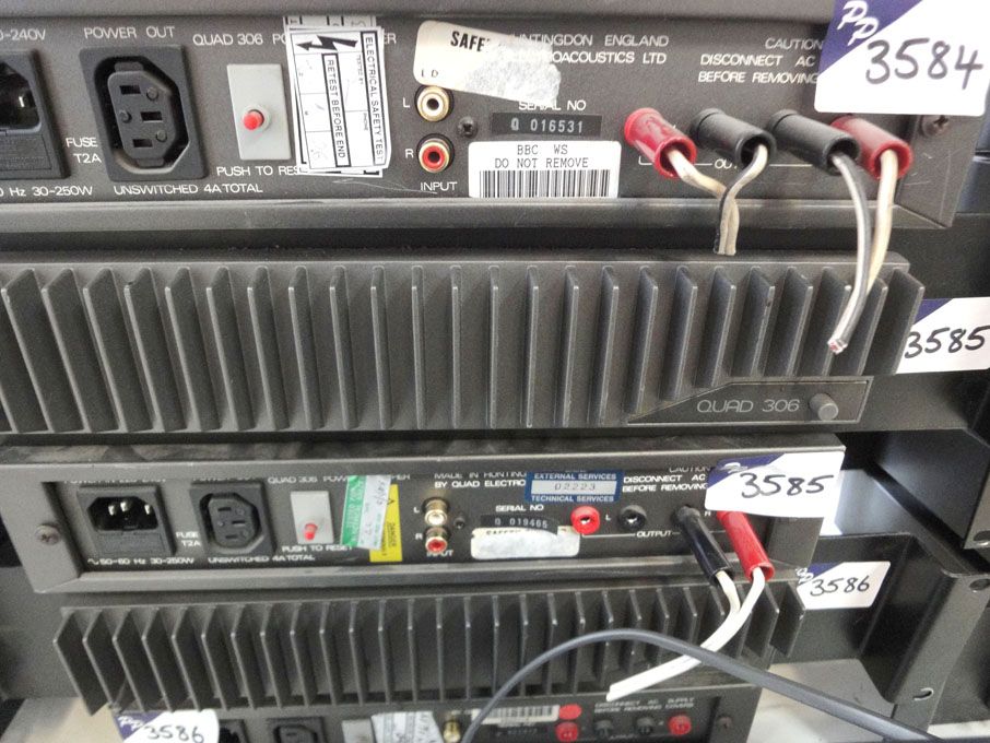 2x Quad 306 power amplifiers