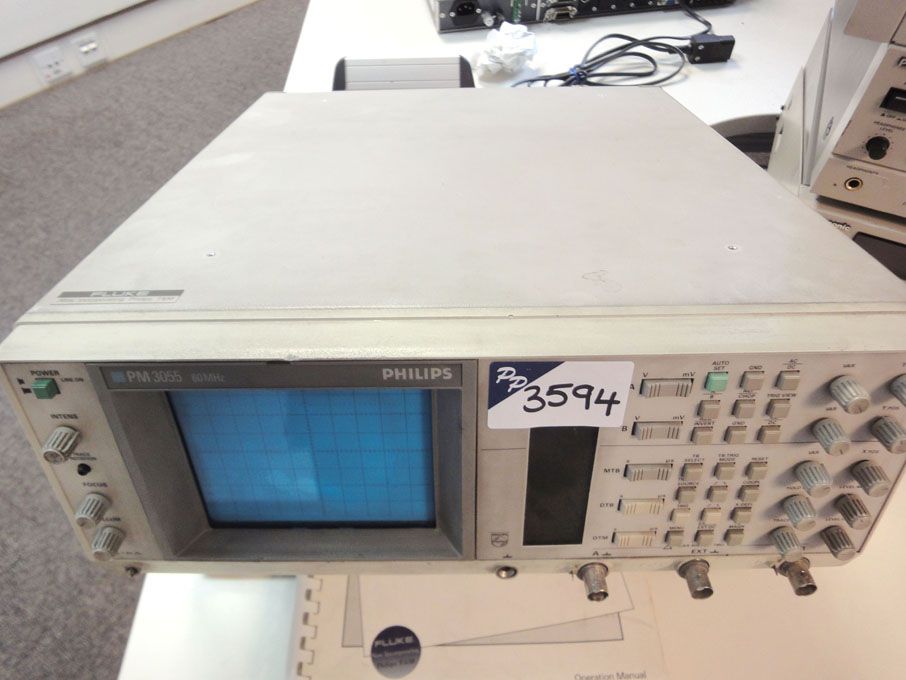 Philips PM3055 60MHz dual trace oscilloscope