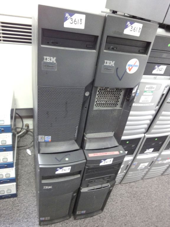 4x IBM Intel Pentium 4 PC base units (no software...