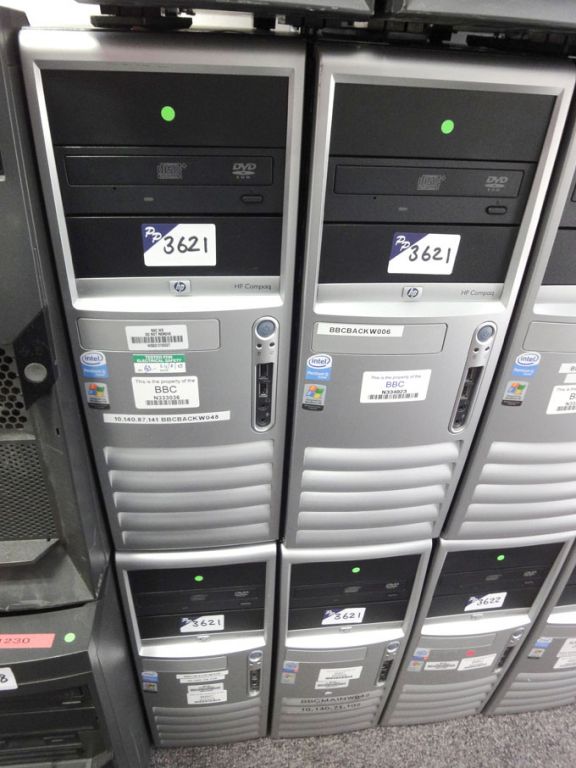 4x HP Compaq Intel Pentium D & Pentium 4 PC base u...