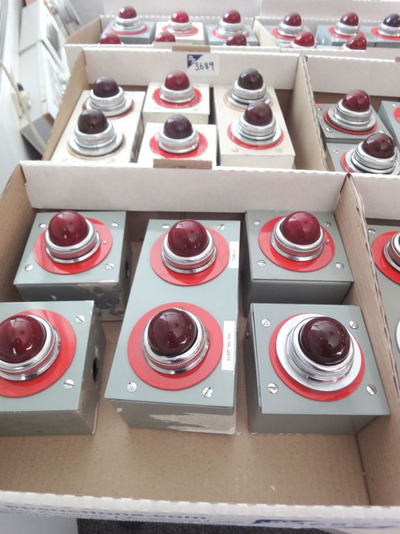 Qty various studio 'on air' lights as lotted in 2...