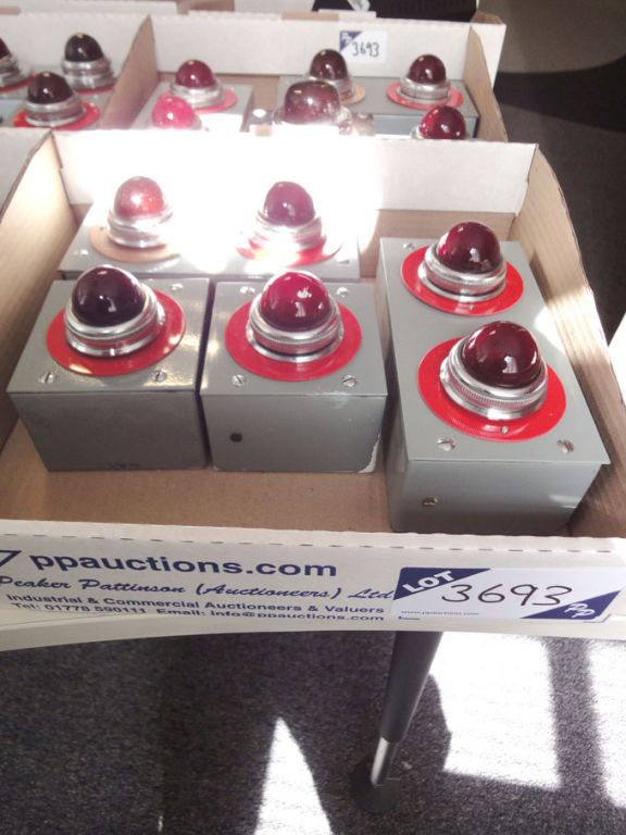 Qty various studio 'on air' lights as lotted in 2...