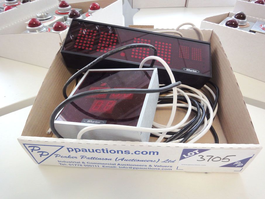 2x Wharton digital pulse clocks (Please Note: Cloc...