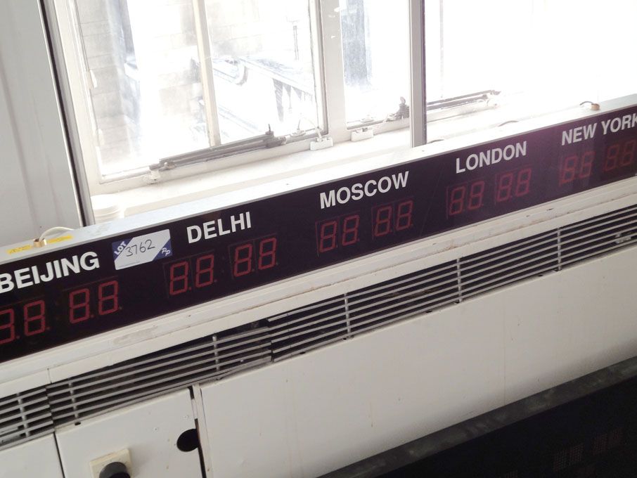 Wharton 5 time zone digital pulse clock (Please No...