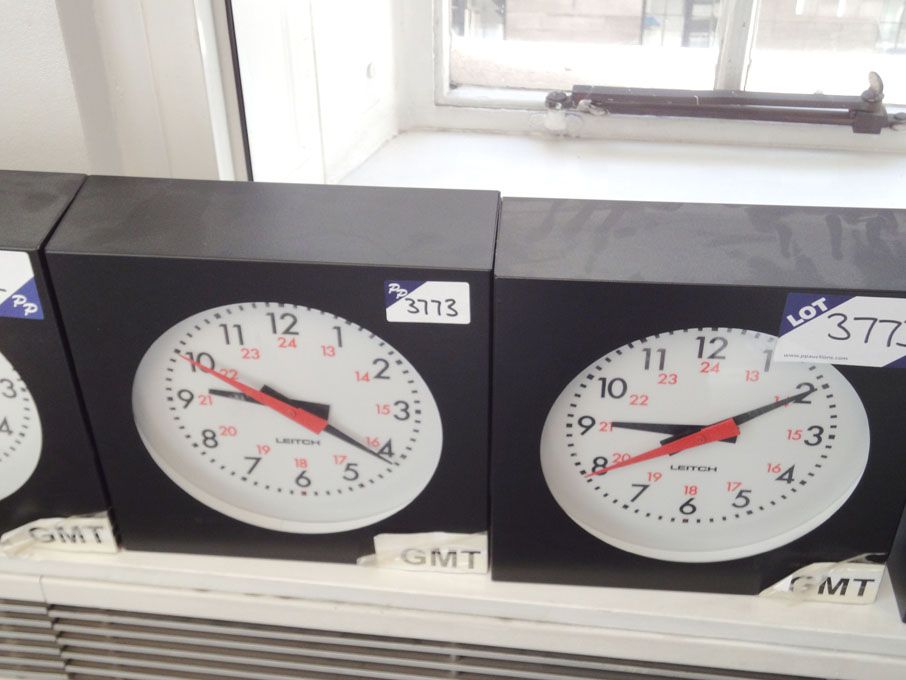 2x Leitch analogue pulse clock (Please Note: Clock...